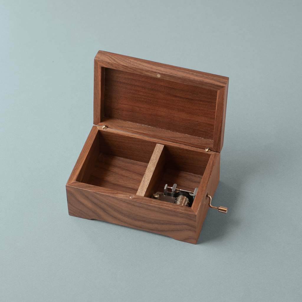Walnut wood music box Irene